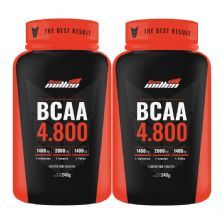 Kit 2X Bcaa 4800mg com Ribose - 120 Tabletes - New Millen