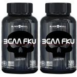 Kit 2X Bcaa FKU - 120 Tablets - Black skull