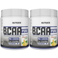 Kit 2X BCAA Pure - 300g Abacaxi com Hortel� - Nutrata