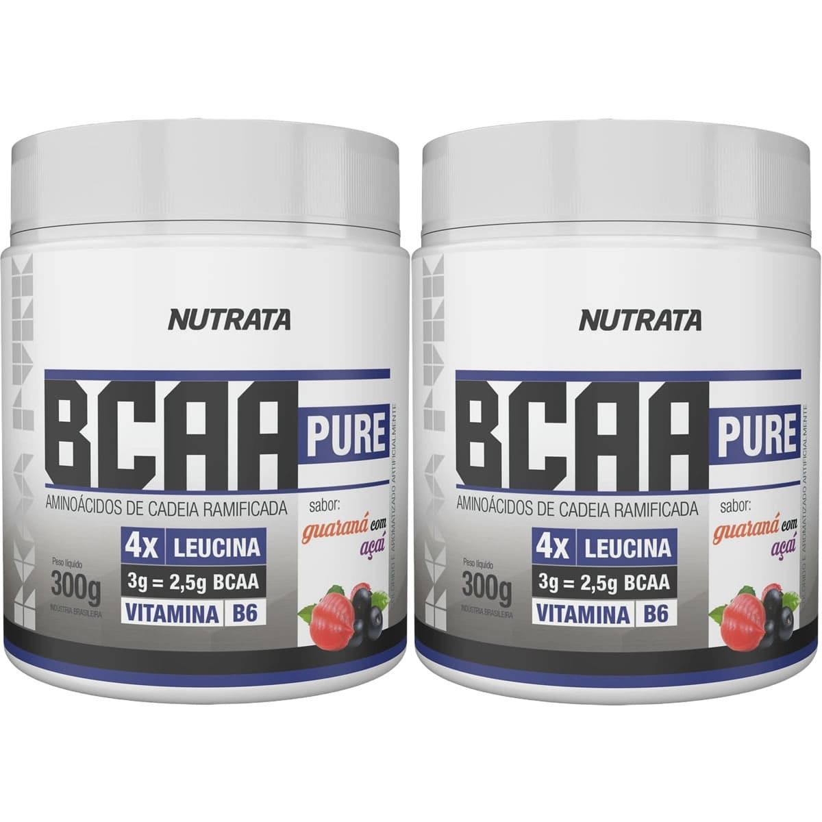Kit 2X BCAA Pure - 300g Guarana com A�a� - Nutrata