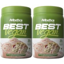 Kit 2X Best Vegan - 500g Muffin com Morango & Banana - Atlhetica Nutrition