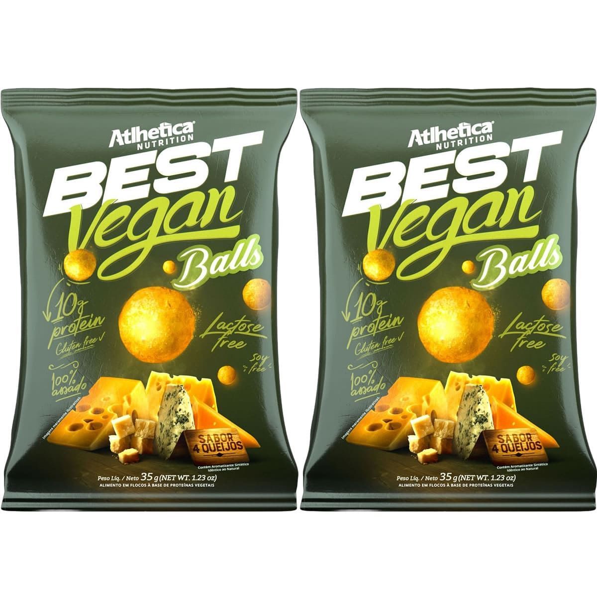 Kit 2X Best Vegan Balls - 35g Quatro Queijos - Atlhetica Nutrition