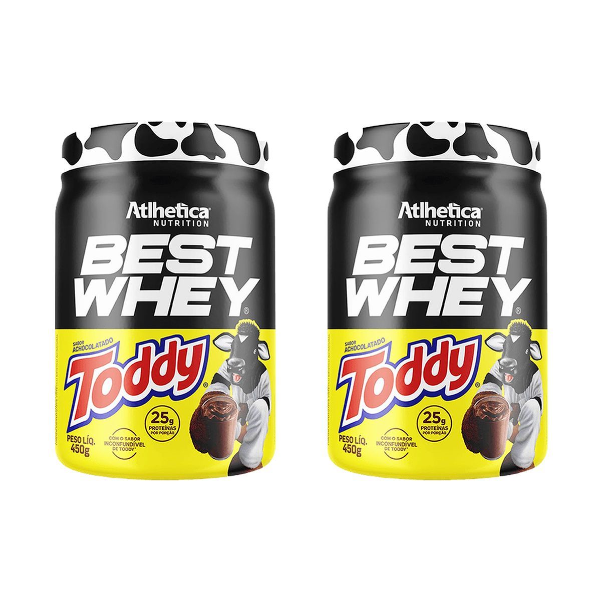 Kit 2X Best Whey - 450g Achocolatado Toddy - Atlhetica Nutrition