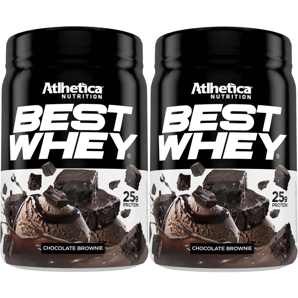 Kit 2X Best Whey - 450g Chocolate Brownie - Atlhetica Nutrition