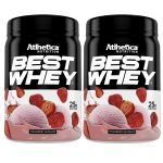 Kit 2X Best Whey - 450g Strawberry Milkshake - Atlhetica Nutrition