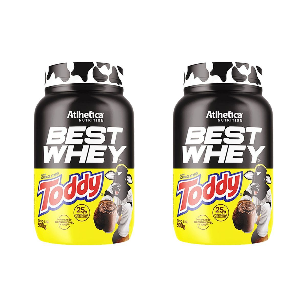 Kit 2X Best Whey - 900g Achocolatado Toddy - Atlhetica Nutrition