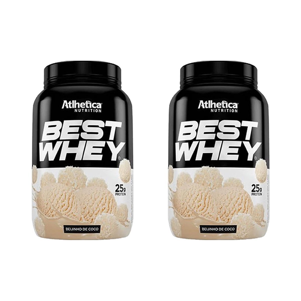 Kit 2X Best Whey - 900g Beijinho de Coco - Atlhetica Nutrition