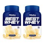 Kit 2X Best Whey - 900g Chocolate Branco - Atlhetica Nutrition