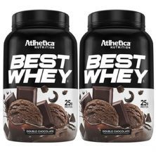 Kit 2X Best Whey - 900g Double Chocolate - Atlhetica Nutrition