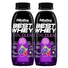 Kit 2X Best Whey Total Clean - 350ml  Uva Com Hibisco - Atlhetica Nutrition