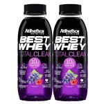Kit 2X Best Whey Total Clean - 350ml  Uva Com Hibisco - Atlhetica Nutrition