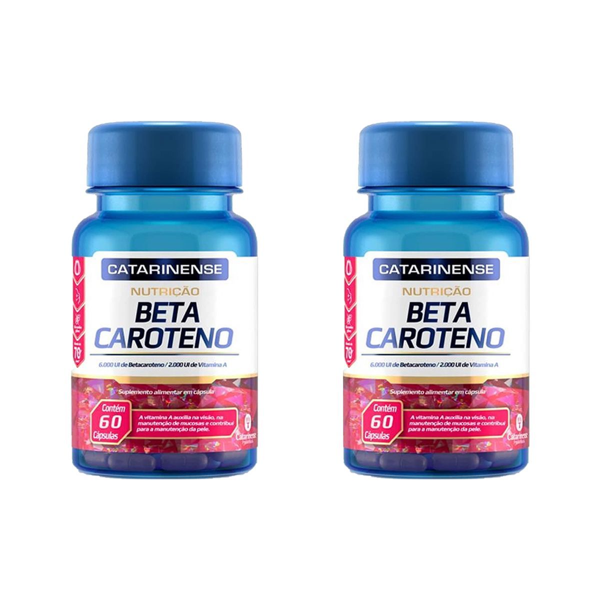 Kit 2X Beta Caroteno - 60 C�psulas - Catarinense Nutri��o