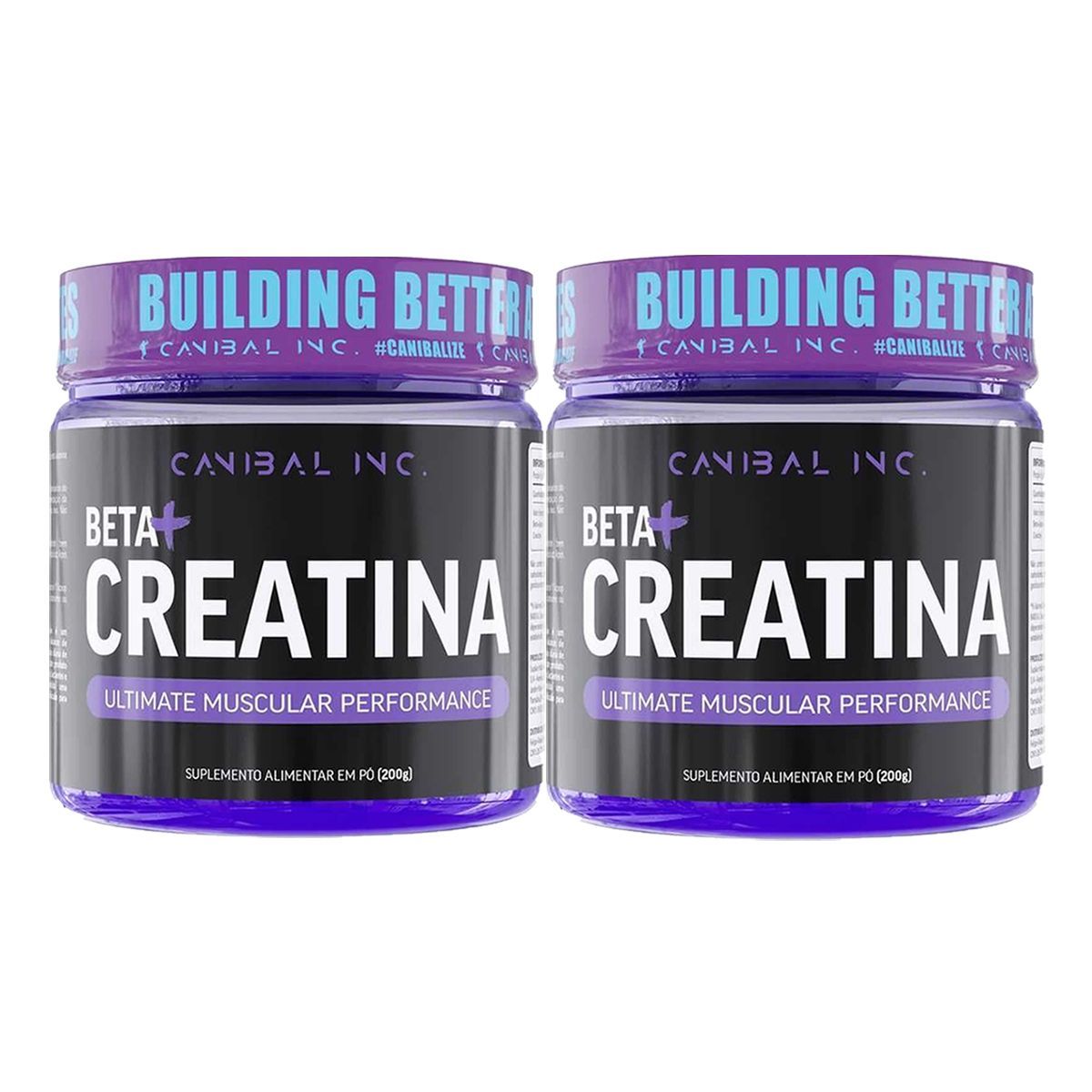 Kit 2X Beta + Creatina - 200g Natural - Canibal