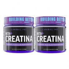 Kit 2X Beta + Creatina - 200g Natural - Canibal