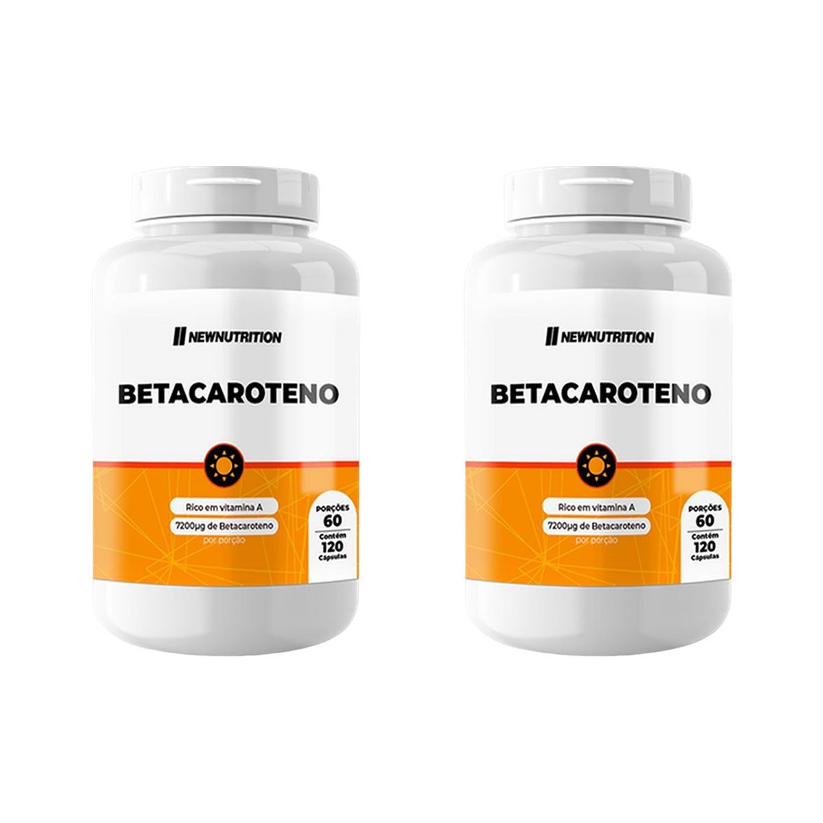 Kit 2X Betacaroteno- 120 Tabletes - NewNutrition