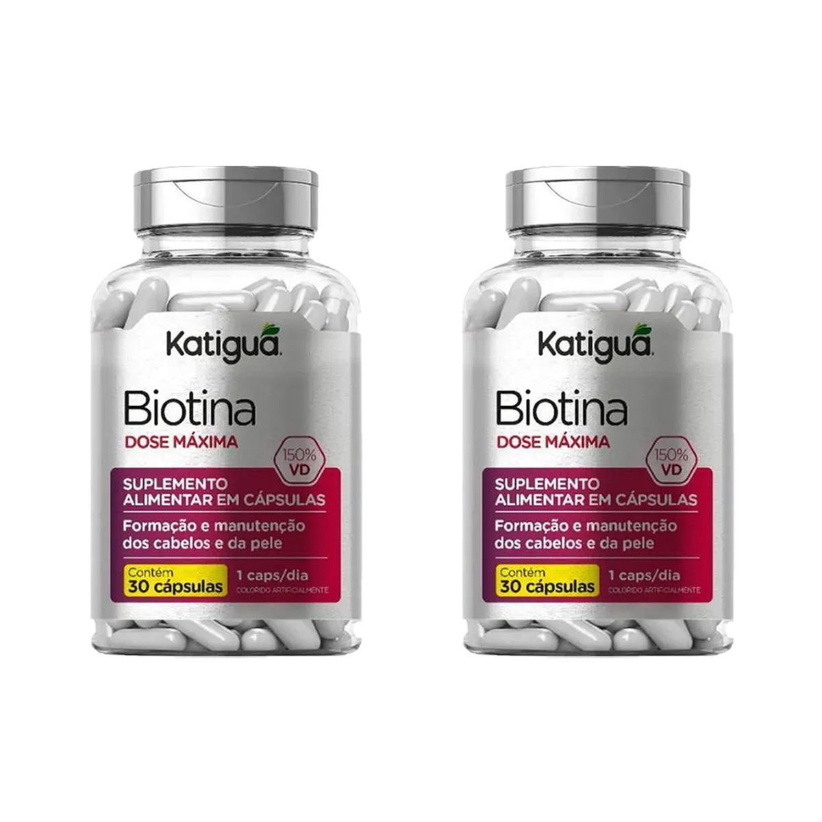 Kit 2X Biotina Dose M�xima - 30 C�psulas - Katigu�