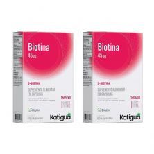 Kit 2X Biotina Dose M�xima - 60 C�psulas - Katigu�
