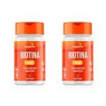 Kit 2X Biotina Mastigavel - 60 Pastilhas Morango - Bigens