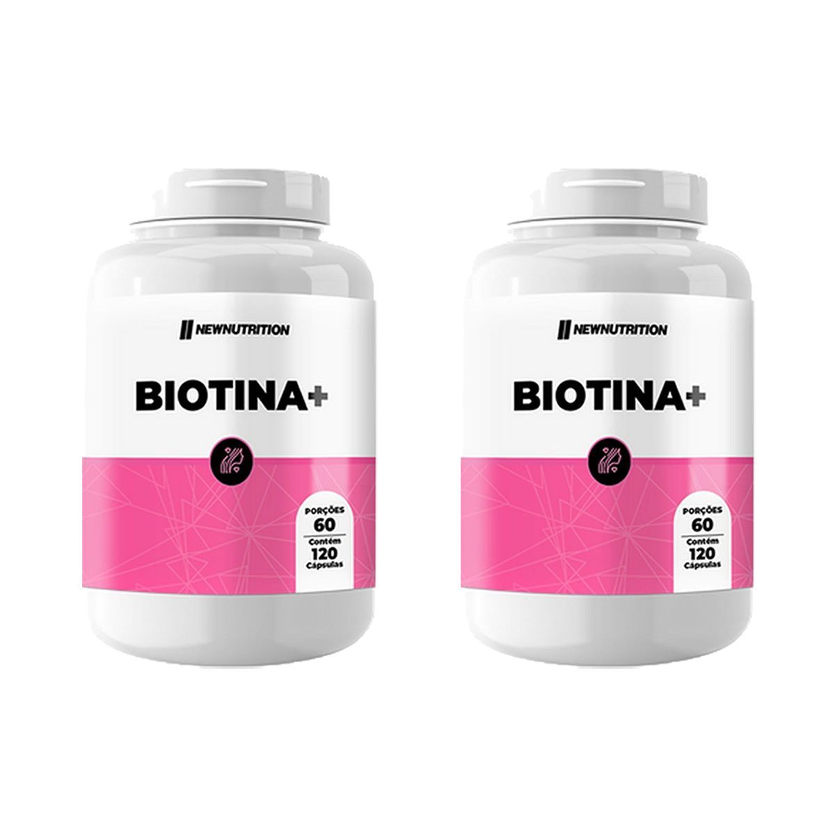 Kit 2X Biotina Plus -  120 C�psulas - NewNutrition