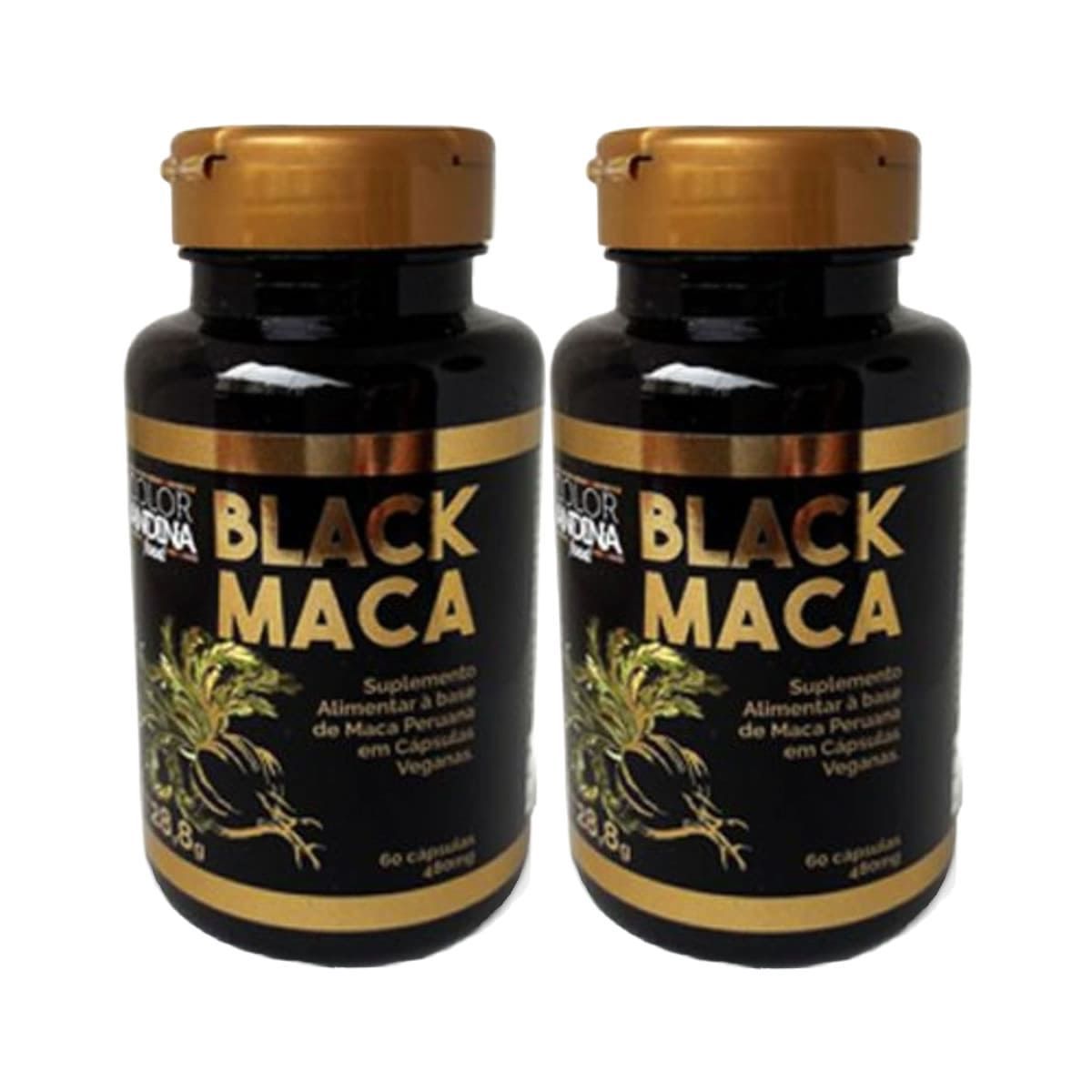 Kit 2X Black Maca - 60 C�psulas - Color Andina