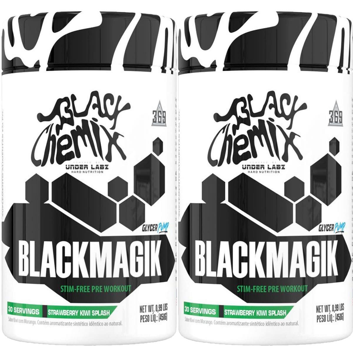 Kit 2X Black Magik - 450g  Strawberry Kiwi Splash - Under Labz