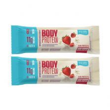 Kit 2X Body Protein Barra - 1 Unidade 40g Morango - Equaliv