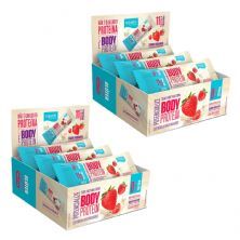 Kit 2X Body Protein Barra - 9 Unidades 40g Morango - Equaliv