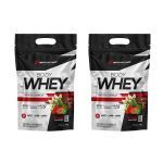 Kit 2X Body Whey - 900g Refil Morango - BodyAction
