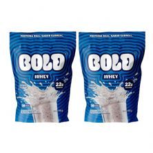Kit 2X Bold Whey - 900g Refil Cookies e Cream - Bold