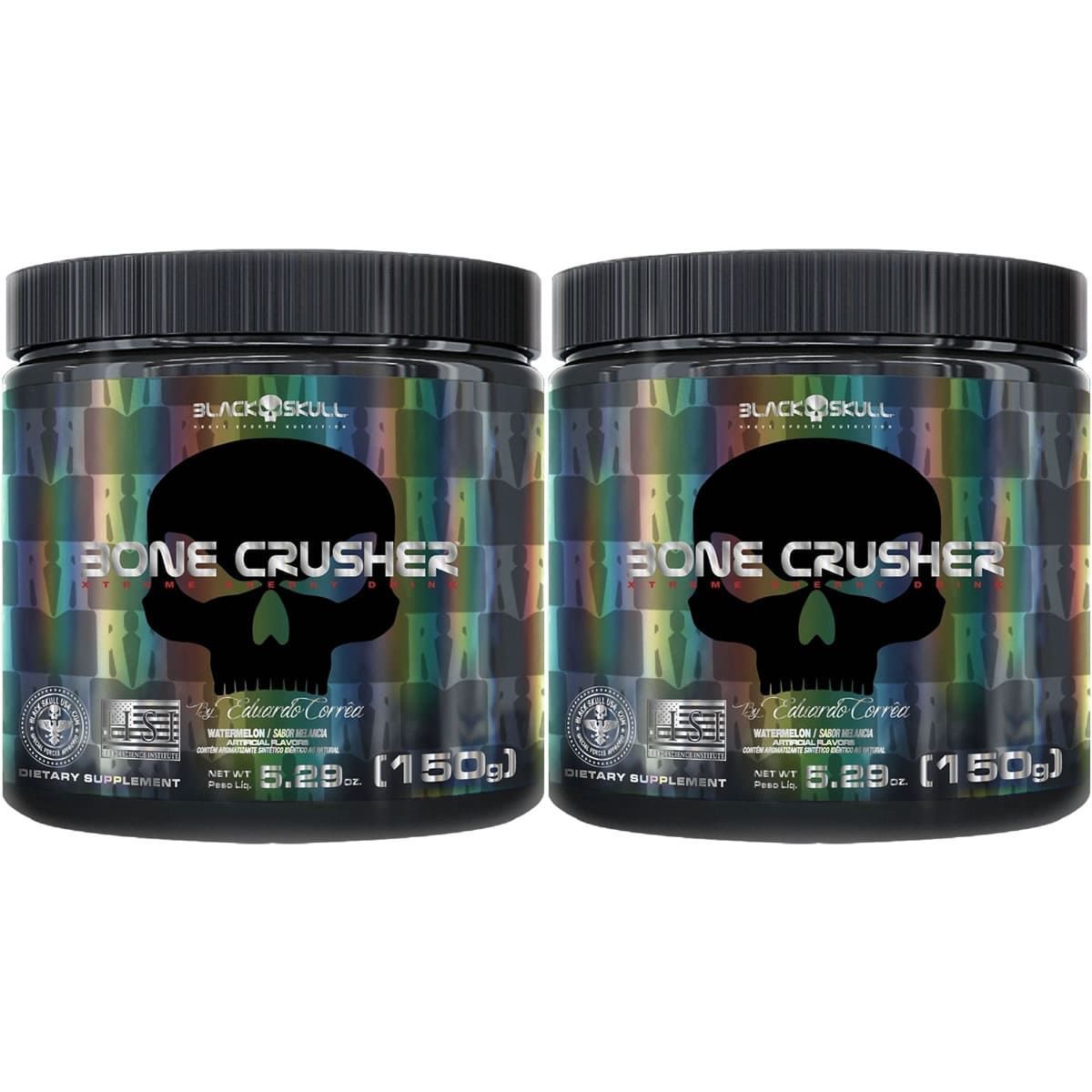 Kit 2X Bone Crusher - 150g Melancia - Black Skull