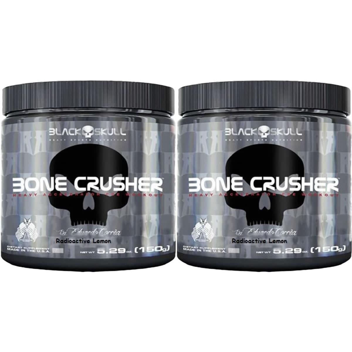 Kit 2X Bone Crusher - 150g Radioactive Lemon - Black Skull