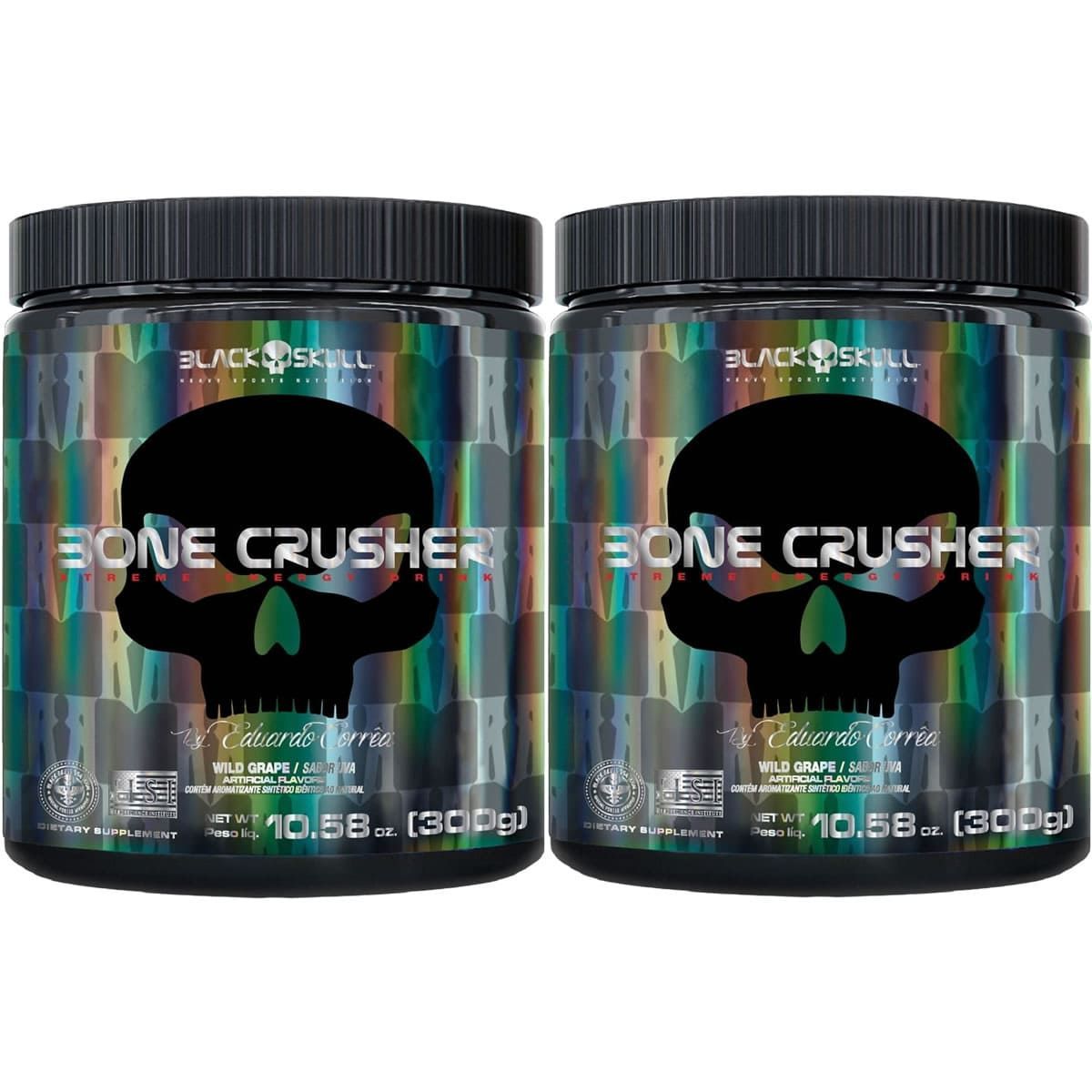 Kit 2X Bone Crusher - 300g Uva  - Black Skull