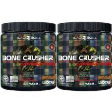 Kit 2X Bone Crusher Caffeine Free - 300g Framboesa - Black Skull