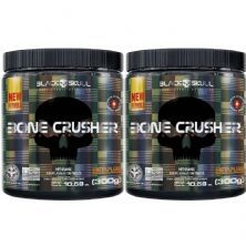 Kit 2X Bone Crusher Nova F�rmula - 300g Hot Orange - Black Skull