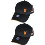 Kit 2X Bone Unissex Fechado - Preto e Laranja - New Millen