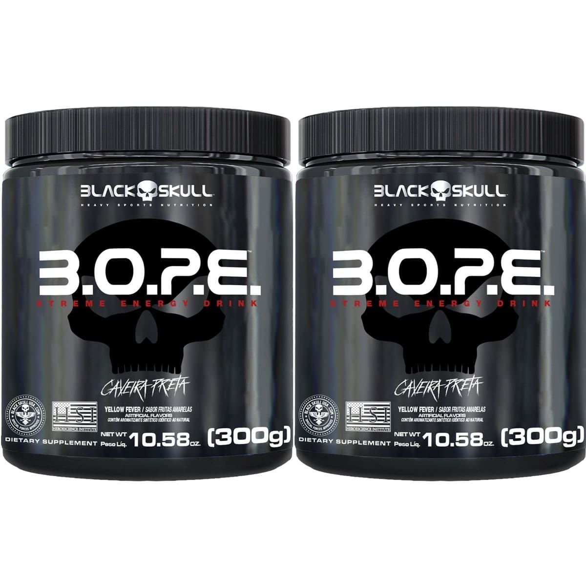 Kit 2X BOPE Beta Pure - 300g Frutas Amarelas - Black Skull