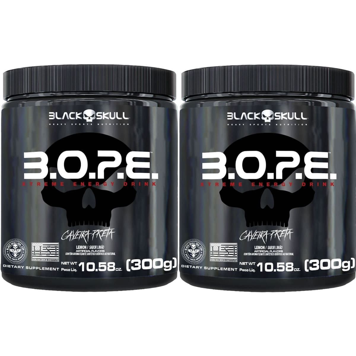 Kit 2X BOPE Pr� Treino - 300g Lim�o - Black Skull
