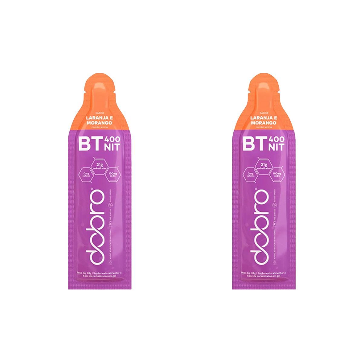 Kit 2X BT Nitrato Gel - 1 Sach� 30g Laranja e Morango - Dobro