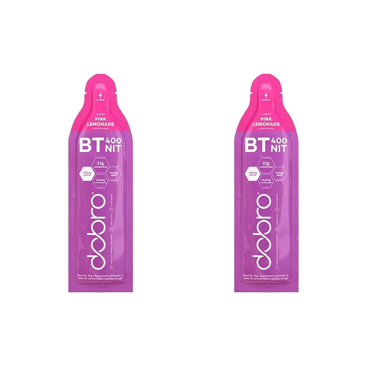 Kit 2X BT Nitrato Gel Cafe�na - 1 Sach� 30g Pink Lemonade - Dobro