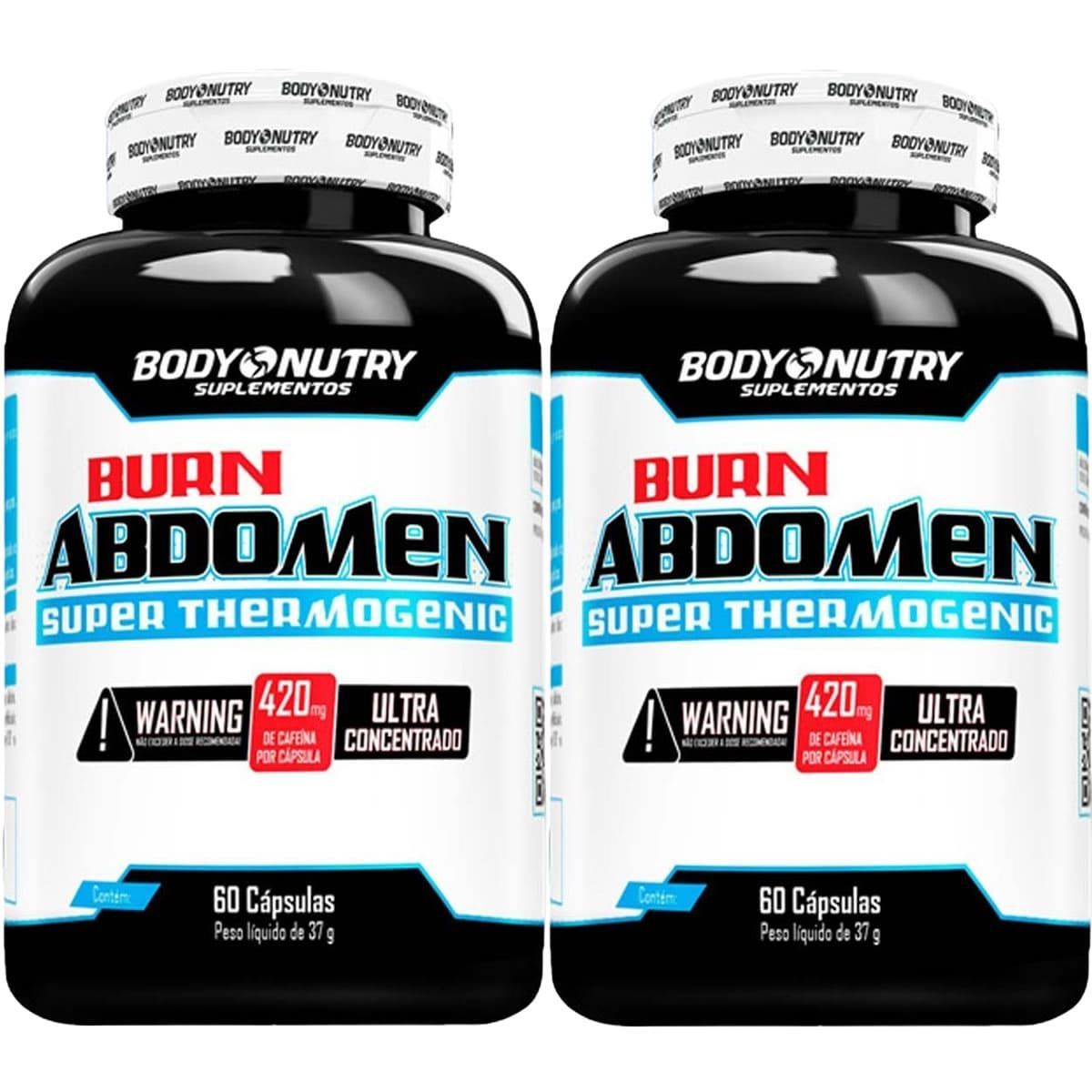 Kit 2X Burn Abdomen - 60 C�psulas - Body Nutry