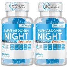 Kit 2X Burn Abdomen Night - 60 C�psulas - Body Nutry