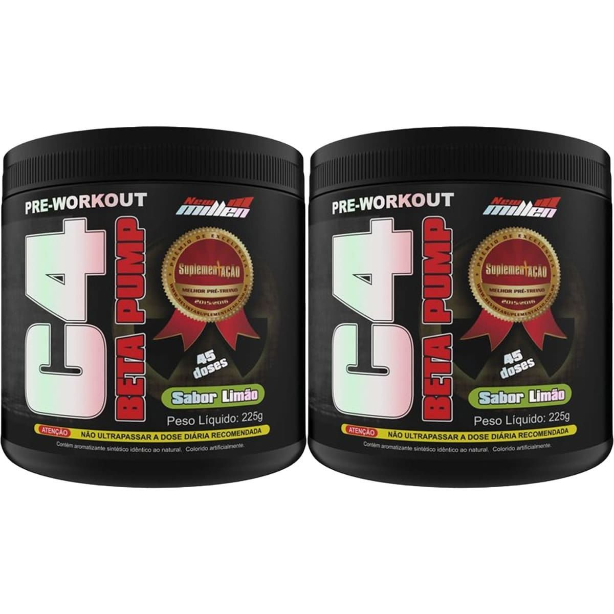 Kit 2X C4 Beta Pump Extreme Pre-Workout - 225g Lim�o - New Millen