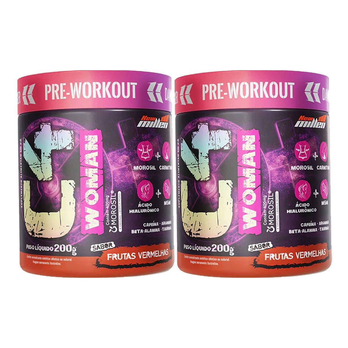 Kit 2X C4 Woman - 200g Frutas Vermelhas - New Millen