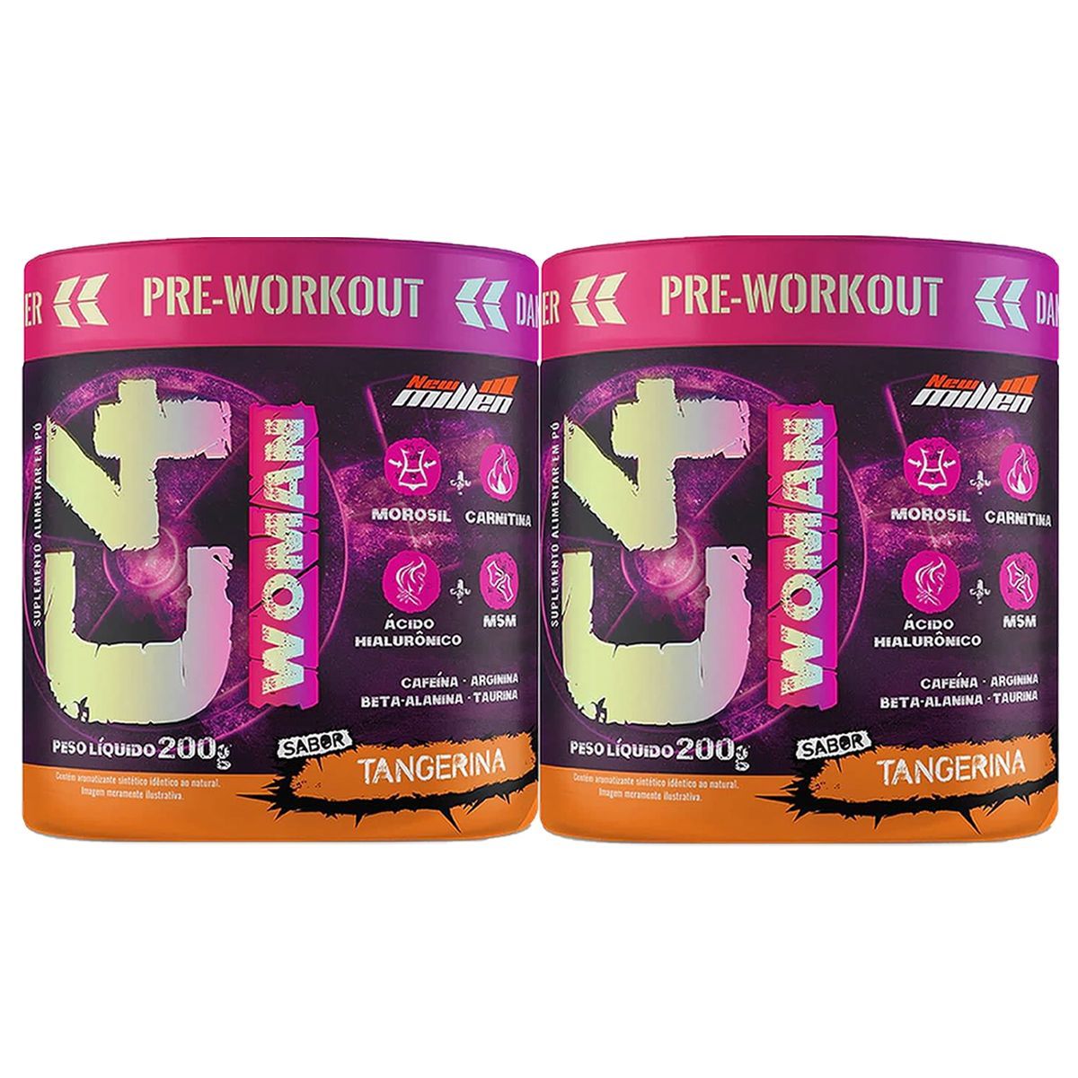 Kit 2X C4 Woman - 200g Tangerina - New Millen