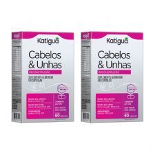 Kit 2X Cabelos & Unhas - 60 C�psulas - Katigu�