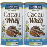 Kit 2X Cacau Nature Whey - 420g 70% Cacau - Nutrata
