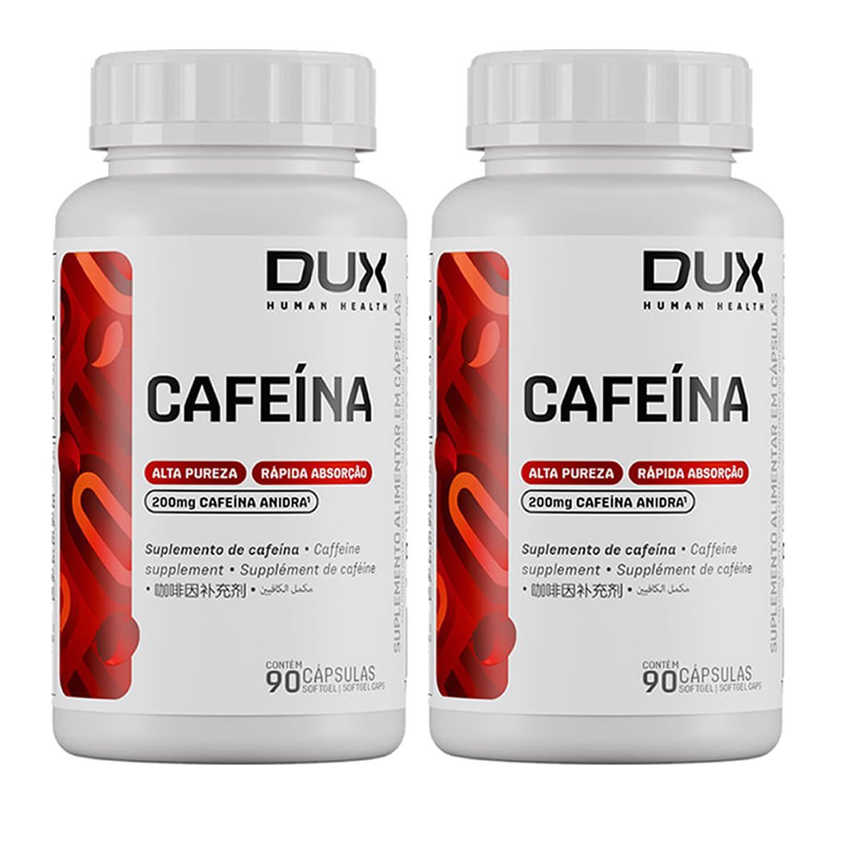 Kit 2X Cafe�na -  90 C�psulas Softgel - Dux Nutrition