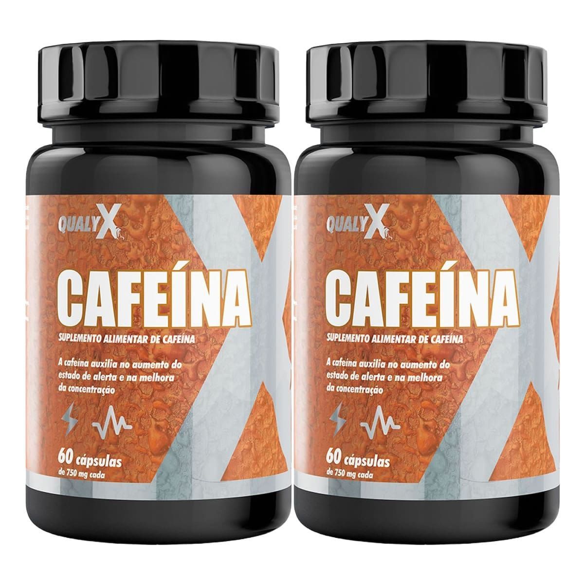 Kit 2X Cafe�na Qualy X - 60 C�psulas - QualyNutri