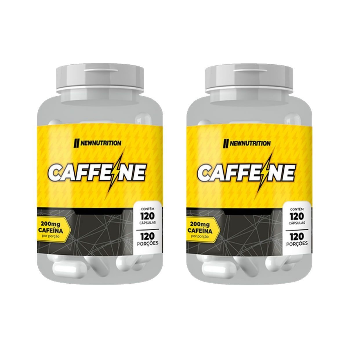 Kit 2X Caffeine 200mg - 120 C�psulas - NewNutrition
