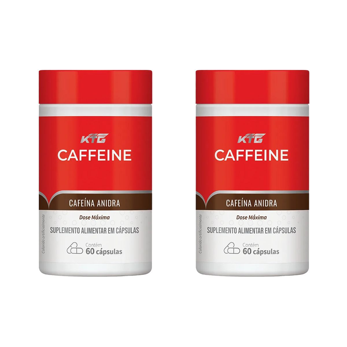 Kit 2X Caffeine - 60 C�psulas - Katigu�
